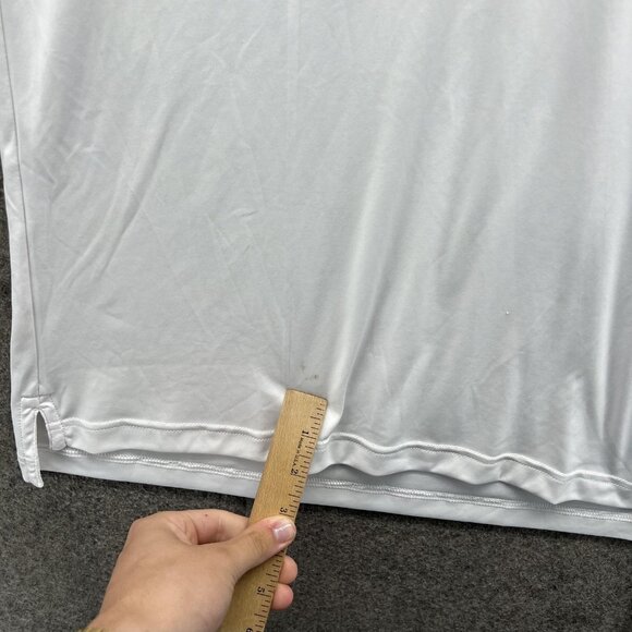 Peter Millar Polo Shirt Mens Small White Featherweight UPF 50+ Golf Performance - Picture 8 of 10